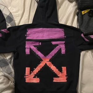 Off white black marker hoodie